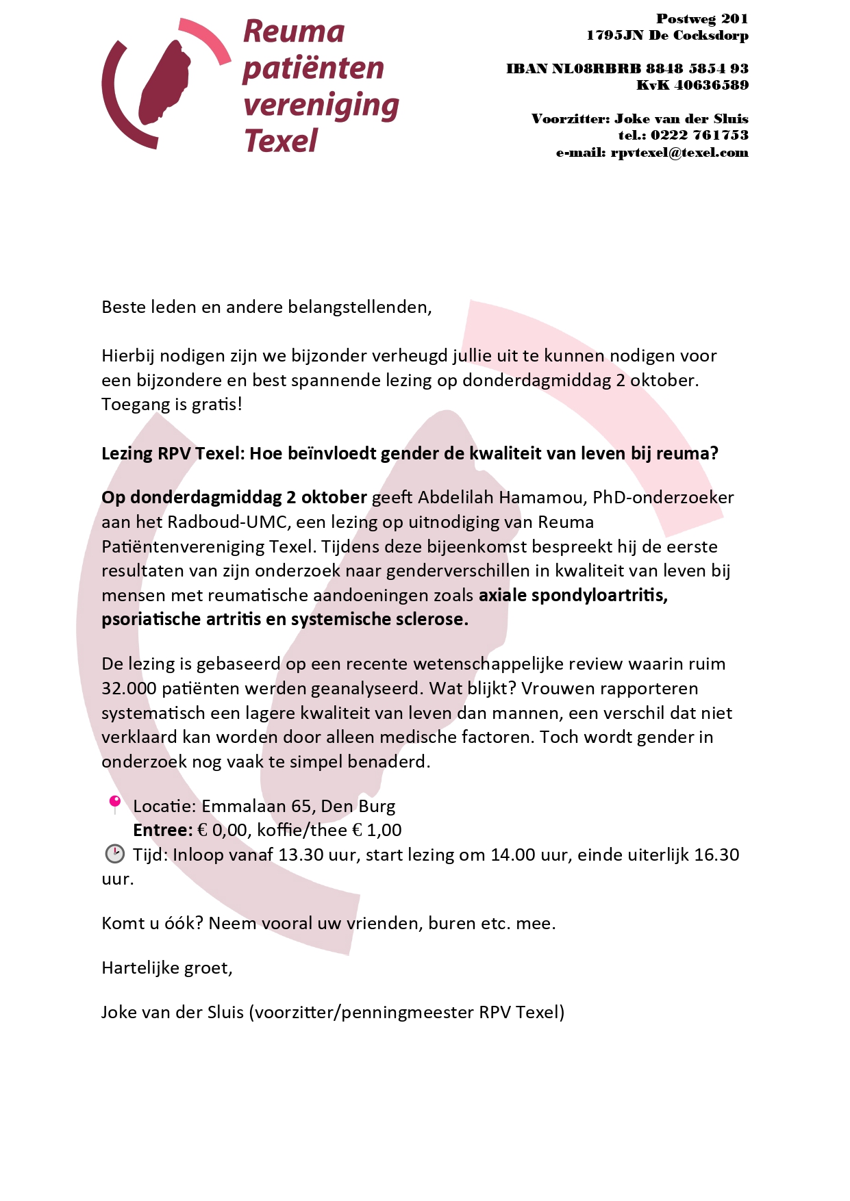uitnodiging lezing 2 okt 2025 reuma patienten vereniging texel page 0001