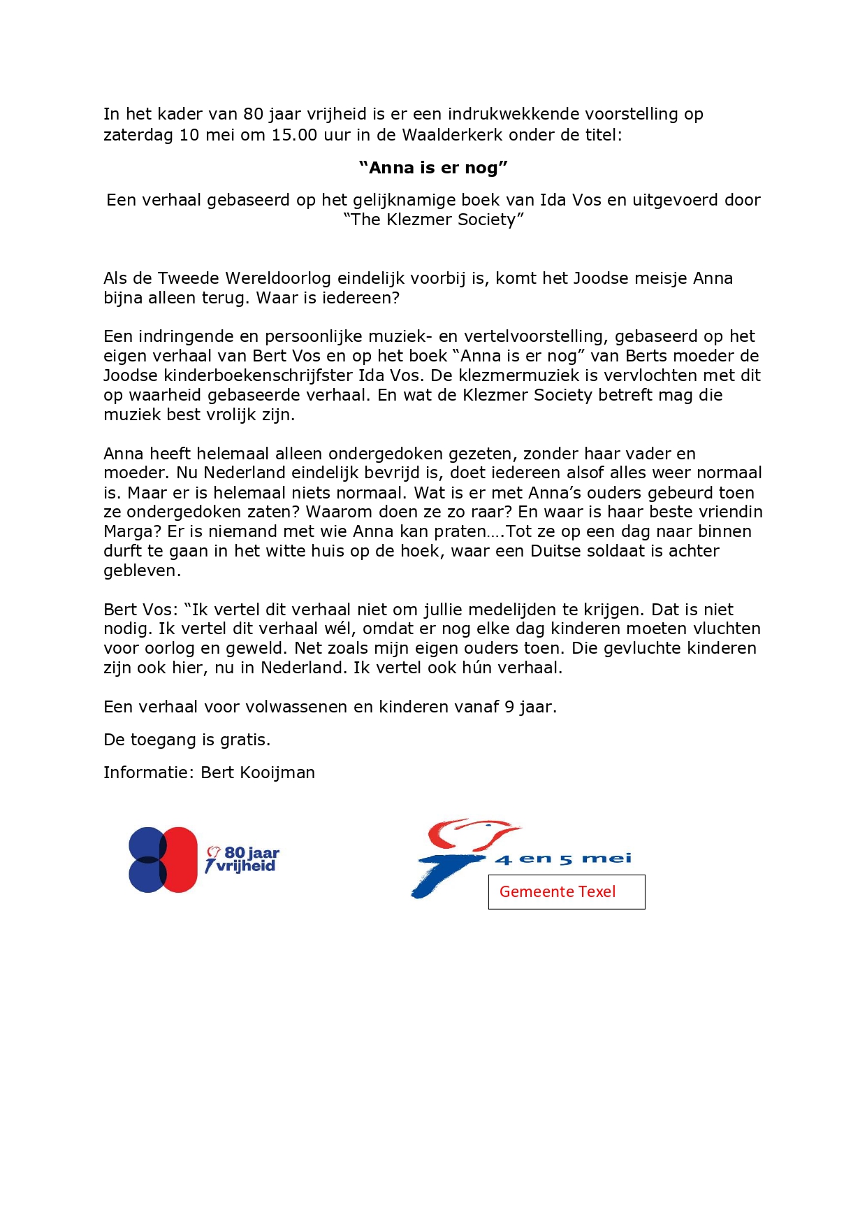 The Klezmer Society 1 Anna is er nog   10 mei 2025 page 0001